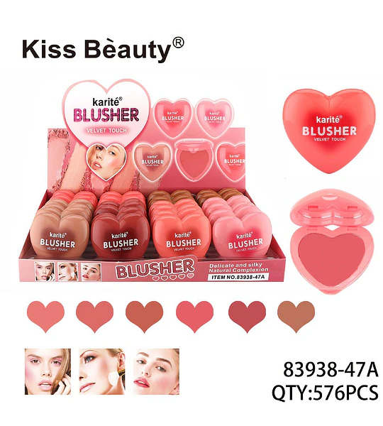 Rubor en Polvo Velvet Touch Corazón Kiss Bèauty Karité