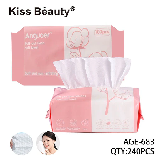 Toallas Faciales Suaves de Algodón No Irritantes Kiss Beauty - Chuys Beautys | Chuy's Beautys