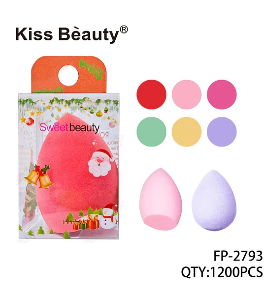 Esponja de Maquillaje Suave Kiss Bèauty para Aplicación Precisa