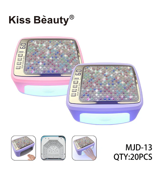 Lámpara UV/LED para Uñas con Diseño Glitter Kiss Bèauty