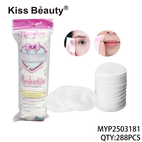Discos de Algodón Desmaquillantes Multiusos Kiss Bèauty para Cuidado Facial - Chuys Beautys | Chuy's Beautys