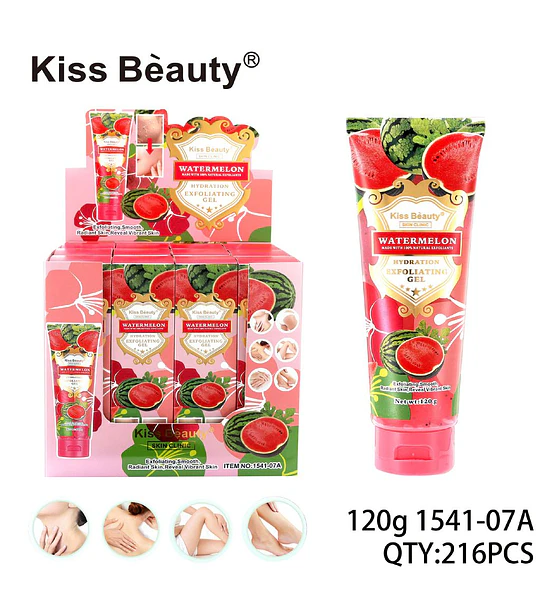 Gel Exfoliante Hidratante de Sandía Kiss Beauty para Piel Radiante