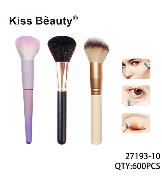 Set de Brochas de Maquillaje Variadas para Rostro y Ojos Kiss Bèauty