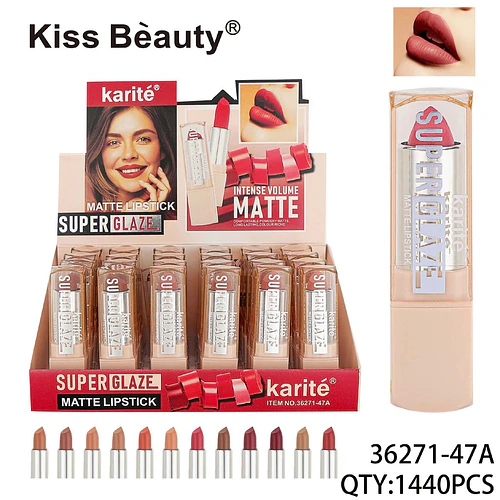 Labial Matte Super Glaze Karité de Larga Duración y Volumen Intenso - Chuys Beautys | Chuy's Beautys