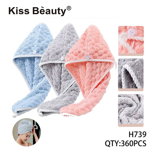 Toalla secado rápido de microfibra ultra absorbente Kiss Bèauty - Chuys Beautys | Chuy's Beautys