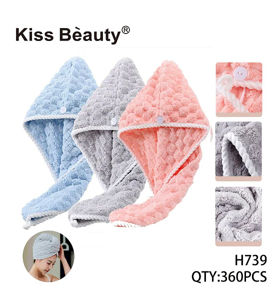 Toalla secado rápido de microfibra ultra absorbente Kiss Bèauty