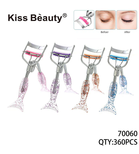 Rizador de Pestañas con Diseño Cola de Sirena Kiss Bèauty