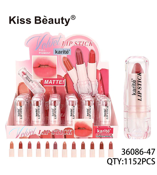 Labial Velvet Full Pigment Mate Karité
