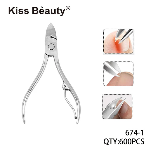 Cortacutículas profesional de acero inoxidable Kiss Bèauty - Chuys Beautys | Chuy's Beautys