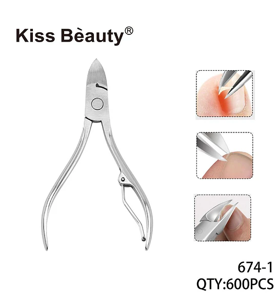 Cortacutículas profesional de acero inoxidable Kiss Bèauty