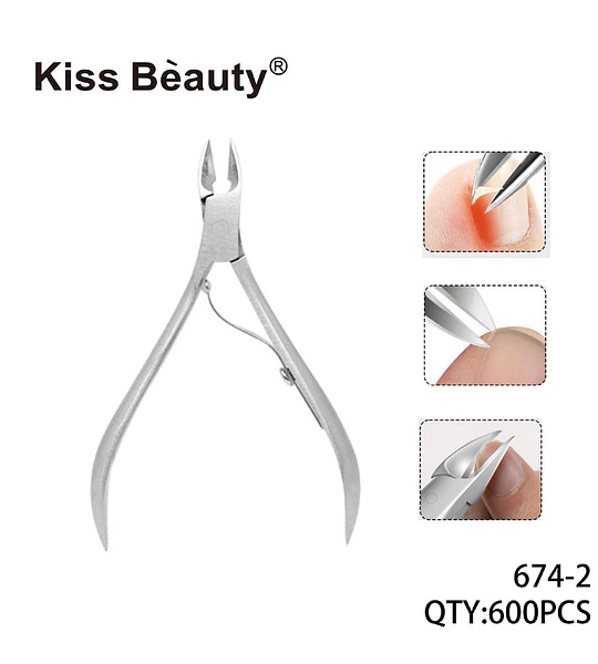 Alicate Cortacutículas Profesional de Acero Inoxidable Kiss Bèauty