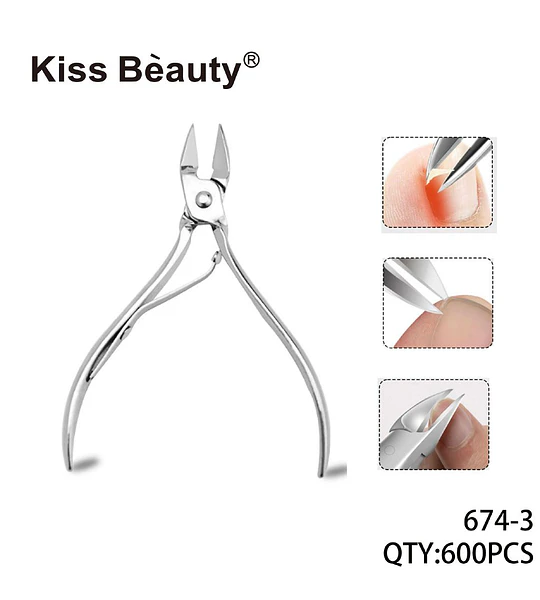 Alicate profesional de acero inoxidable para cutículas Kiss Bèauty