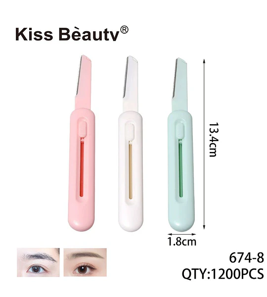 Perfilador de cejas plegable de precisión Kiss Bèauty para un diseño perfecto