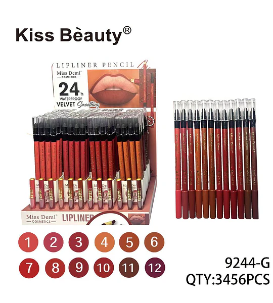 Delineador de Labios Velvet Suavizante 24h Waterproof Miss Demi
