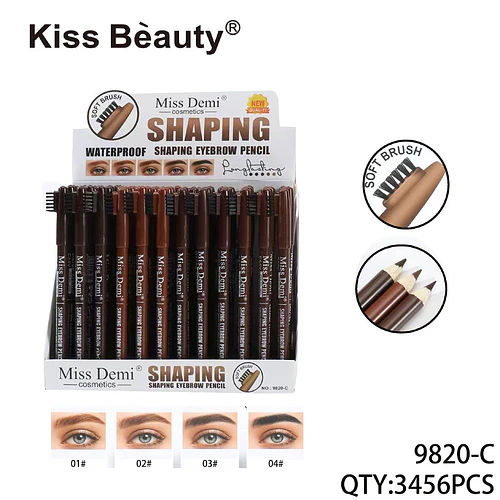 Miss Demi Lápiz Delineador de Cejas Impermeable con Cepillo Suave - Chuys Beautys | Chuy's Beautys