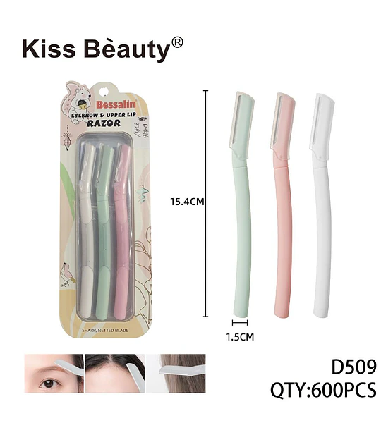 Set de 3 Perfiladores Faciales Bessalin con Hoja Neteada Kiss Bèauty
