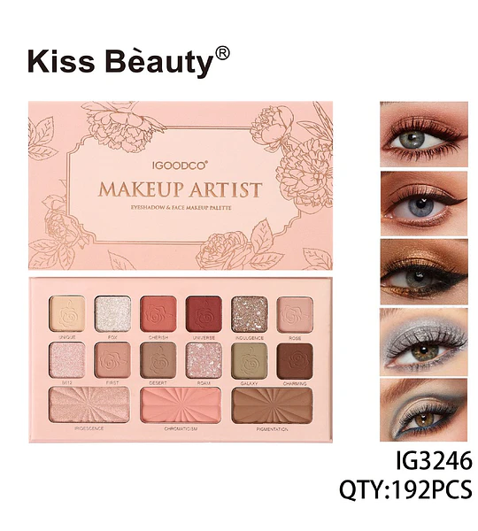 Paleta de Maquillaje IGOODCO Makeup Artist para Ojos y Rostro