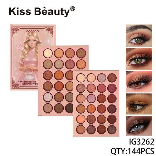 Paleta de Sombras Kiss Beauty Princess's Secret de Múltiples Tonos - Chuys Beautys | Chuy's Beautys