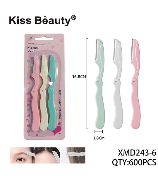 Set de 3 perfiladores de cejas plegables Kiss Bèauty Box Bunny