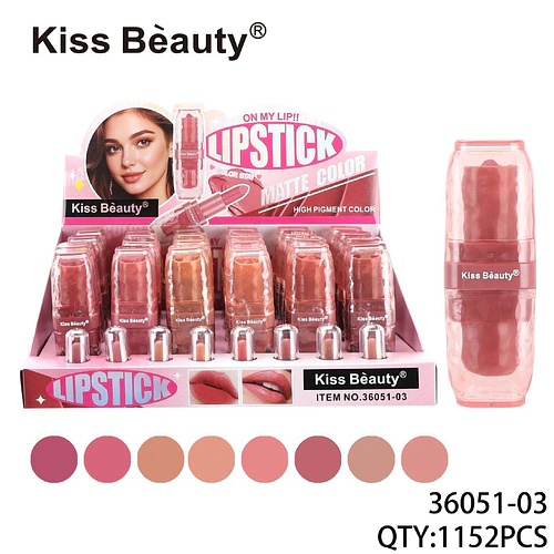 Labial Mate de Larga Duración Kiss Bèauty Alta Pigmentación - Chuys Beautys | Chuy's Beautys