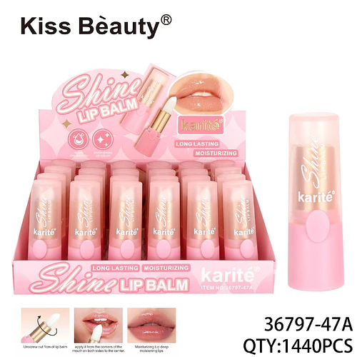 Bálsamo labial Kiss Beauty Shine hidratante y de larga duración - Chuys Beautys | Chuy's Beautys