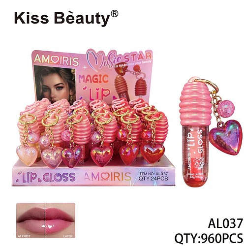 Brillo Labial Tonalizante de Larga Duración Amoris Beauty Kiss Beauty - Chuys Beautys | Chuy's Beautys