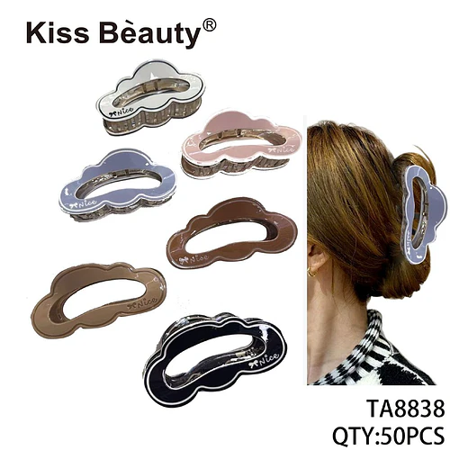 Pinzas para el Cabello Grandes con Diseño de Nube Kiss Bèauty - Chuys Beautys | Chuy's Beautys