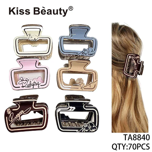 Pinzas para el Cabello Diseño Botella de Perfume Variado Kiss Beauty - Chuys Beautys | Chuy's Beautys