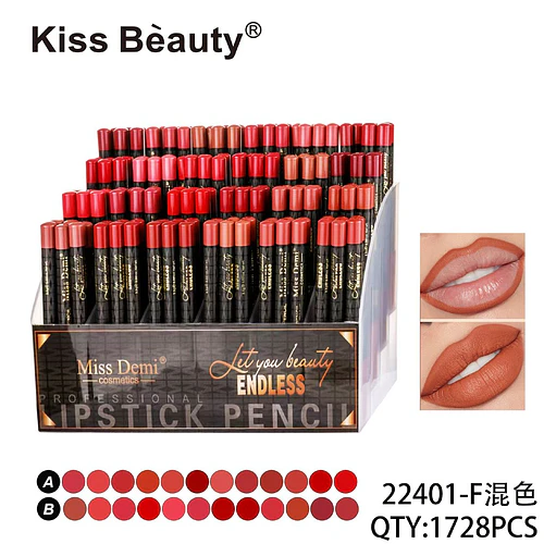 Lápices Labiales Profesionales Miss Demi Endless de Kiss Bèauty, Tonos Variados - Chuys Beautys | Chuy's Beautys