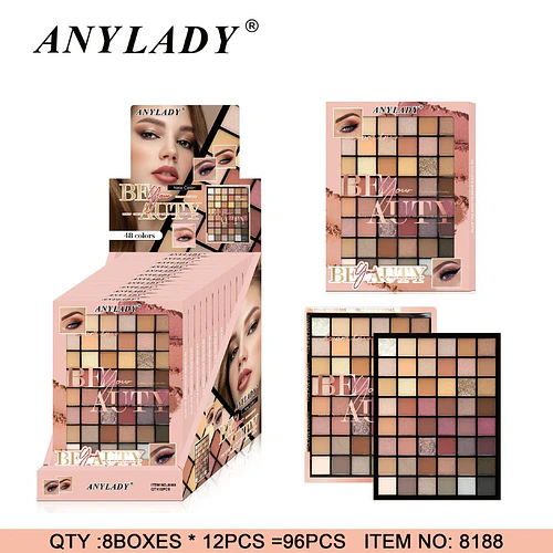Paleta de Sombras de Ojos Be Your Beauty 48 Colores ANYLADY - Chuys Beautys | Chuy's Beautys