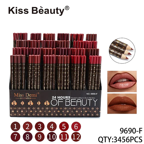 Delineador de Labios Larga Duración Miss Demi 24 Horas Kiss Beauty - Chuys Beautys | Chuy's Beautys