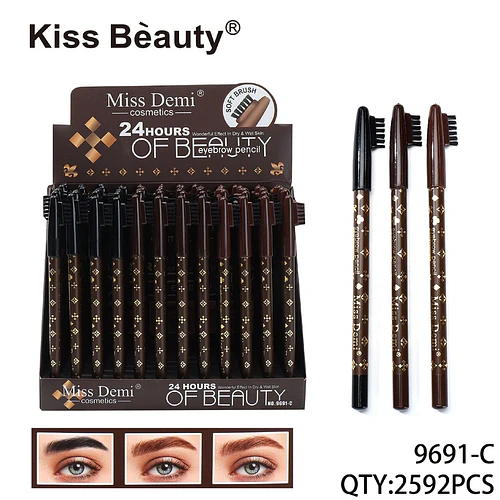Lápiz de Cejas Miss Demi Larga Duración con Cepillo Suave - Chuys Beautys | Chuy's Beautys