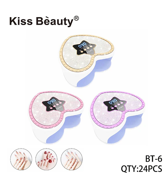 Lámpara UV LED para Uñas Gel Kiss Bèauty BT-6 con Temporizador Digital