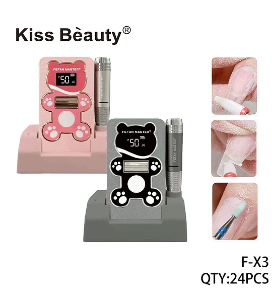 Pulidor de Uñas Eléctrico Profesional FEFAN MASTER Diseño Oso Portátil