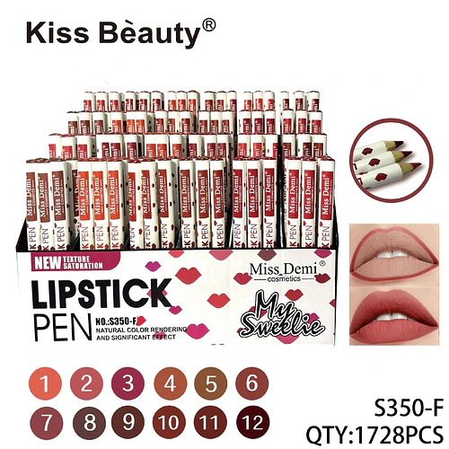 Lápiz Labial Delineador Kiss Bèauty Miss Demi con Efecto Natural - Chuys Beautys | Chuy's Beautys