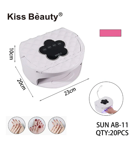 Lámpara UV/LED profesional para uñas Kiss Bèauty con diseño acolchado