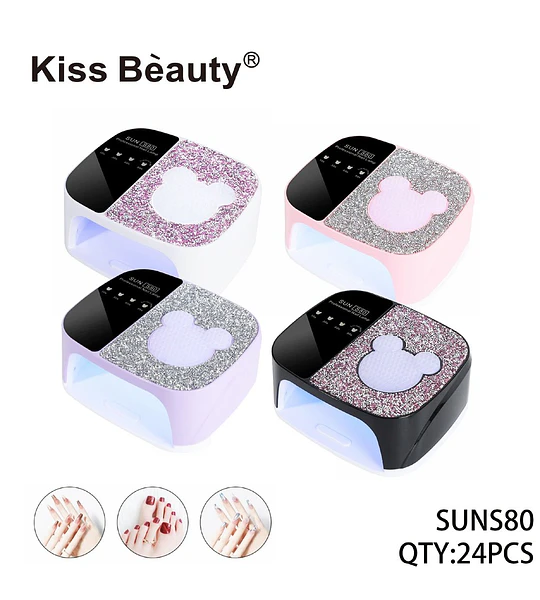 Lámpara Profesional UV/LED para Uñas Kiss Bèauty SUN S80 Glitter