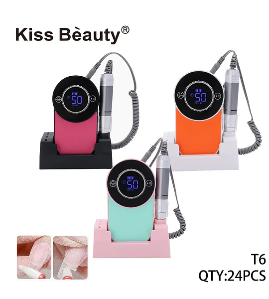 Lijadora de Uñas Eléctrica Portátil Kiss Bèauty con Pantalla Digital