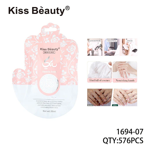 Mascarilla Guantes Hidratante y Reparadora para Manos Kiss Beauty - Chuys Beautys | Chuy's Beautys