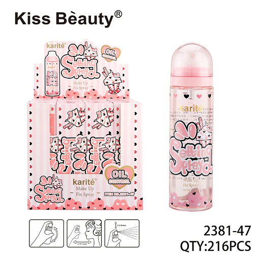 Karité Setting Spray Fijador de Maquillaje Control de Grasa - Chuys Beautys | Chuy's Beautys