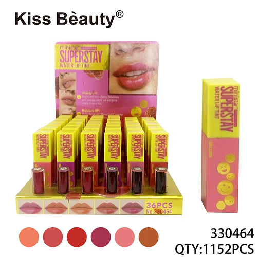 Tinta labial de agua Kiss Bèauty Superstay con efecto vitalidad y humectación - Chuys Beautys | Chuy's Beautys