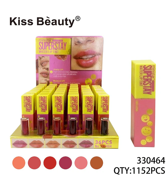 Tinta labial de agua Kiss Bèauty Superstay con efecto vitalidad y humectación