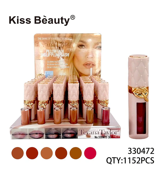Kiss Beauty Teyana Taylor Gloss Labial Voluminizador Efecto Plumping