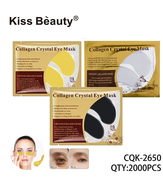 Máscara de Ojos de Colágeno Kiss Beauty para Nutrición y Firmeza