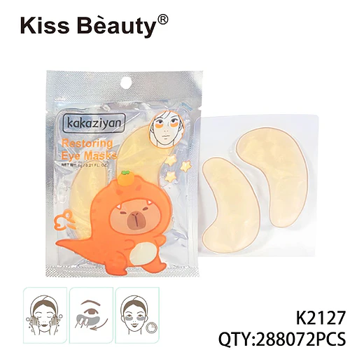 Parches para Ojos Restauradores Dorados Kiss Bèauty kakaziyan - Chuys Beautys | Chuy's Beautys