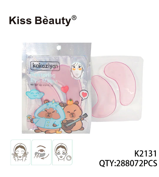 Mascarillas Hidrogel Restauradoras para Ojos Kiss Bèauty