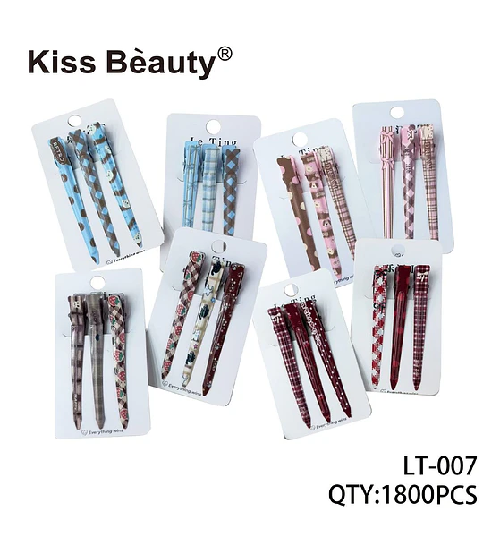 Set de 3 lápices de tinta gel Kiss Bèauty con diseños variados para uso diario