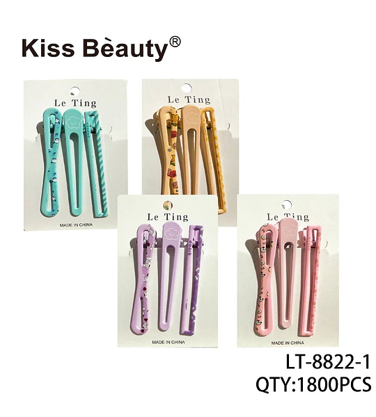 Set de Pinzas para Cabello con Diseños Kawaii Le Ting de Kiss Bèauty