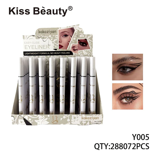 Delineador de Ojos Líquido Easy-Glide Kiss Beauty con Fórmula Ligera - Chuys Beautys | Chuy's Beautys