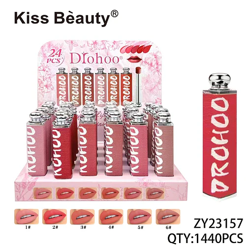 Labial Líquido Mate Larga Duración DROHOO con 6 Tonos Vibrantes - Chuys Beautys | Chuy's Beautys